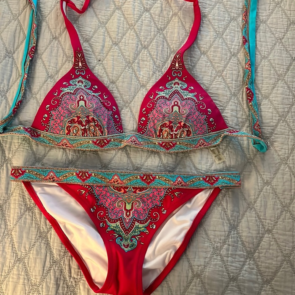 2) NWOT 2 PIECE VICTORIA SECRET SWIMSUIT, Top Sz L.  Bottom Sz M